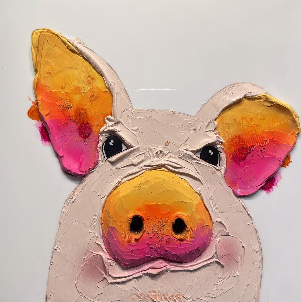 Colorful piggy bank illustration representing intentional household budgeting
